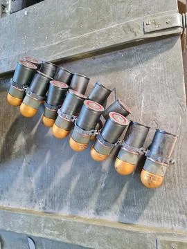 40mm caliber grenade Stock Photos