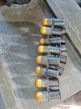 40mm caliber grenade Stock Photos