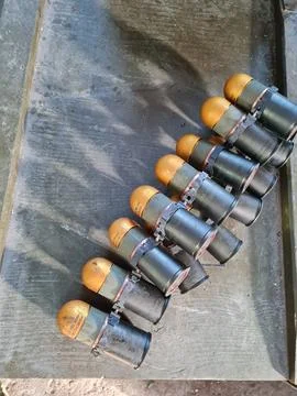 40mm caliber grenade Foto stock