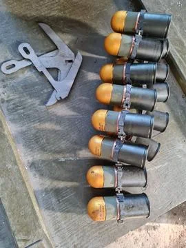 40mm caliber grenade Stock Photos