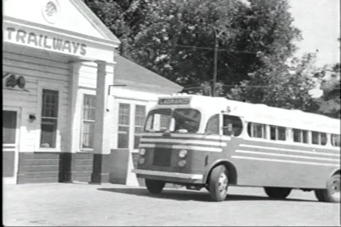 40s buses Video stock 452355