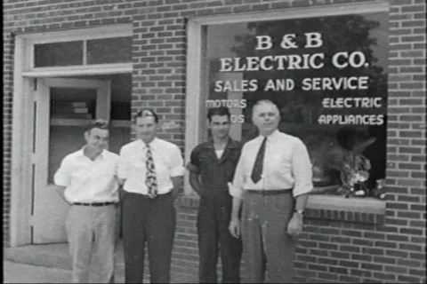 40s electric store Vídeos de archivo 452543