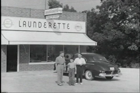 40s laundry Vídeos de archivo 456068