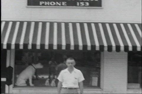 40s music store 스톡 동영상 456420