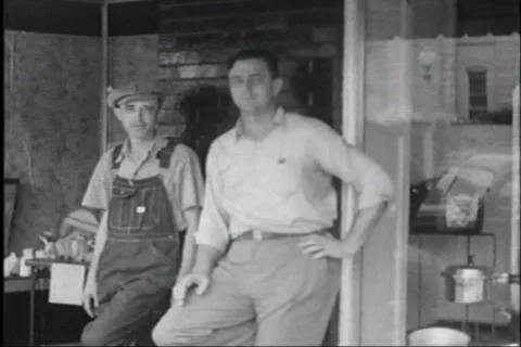 40s Town Square Video stock 452525