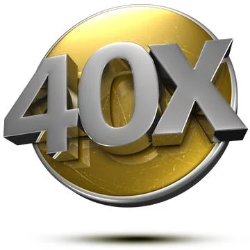 40x 3d. Stock Illustration