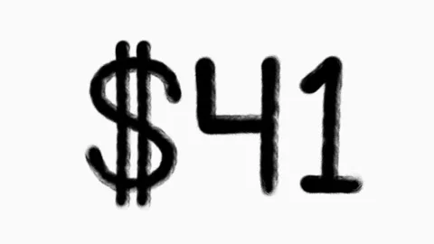 41 Dollar Hand Drawn Animation For Finance Currency Money Business Concept Stock Footage 305760600