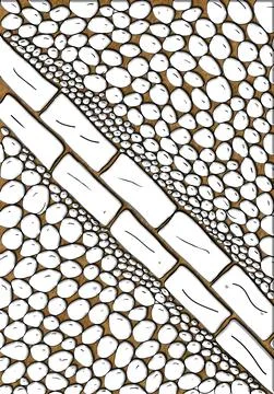 41-White colour Stone wall illustration vector bakground Stock Illustration