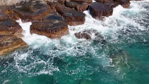 41s Rolling Waves in Japan Calm Yet Powerful Sea Nature Video Stock Footage 336674690