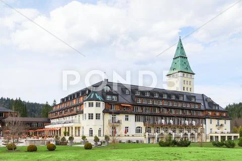 The 41st forum Summit G7 in prestigious hotel Schloss Elmau Stock Photos