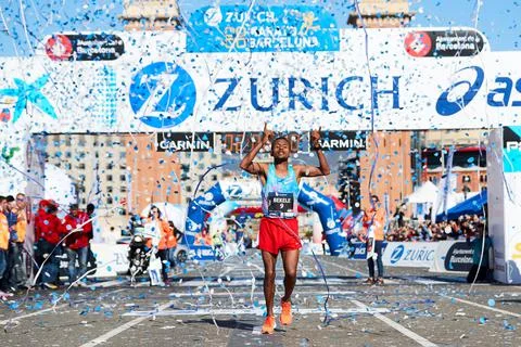 41st Zurich Marathon Barcelona, Spain - 10 Mar 2019 Stock Photos