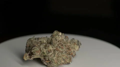 420 Kush Weed Rotating Close Ups Stock Footage 222124809