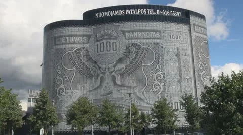 420,000-square-foot former industrial building Stock Footage