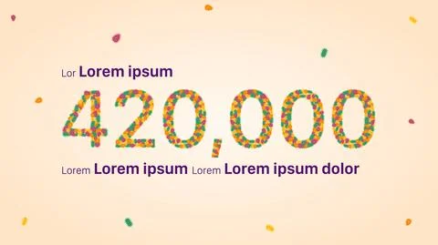 420,000 Statistic Bacteria Vector with Editable Text Illustrazione stock