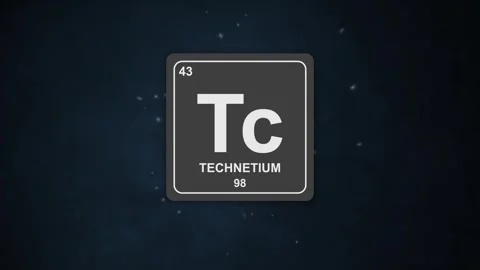43 Technetium element symbol Tc 2D animation with modern periodic table Stock Footage 327037327