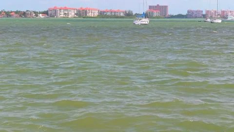 4347BoatsWavesBayns Stock Footage 337205176