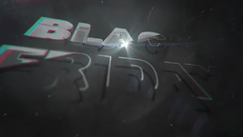 44 Animation Text Epic Space Effect Black Friday 스톡 동영상 134476498