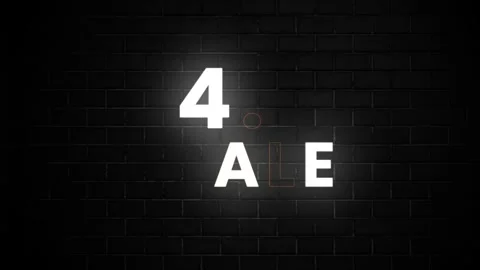 4.4 Shopping Day Concept Mega Sale, Flash Deals &amp;amp; Clearance Promo Video 스톡 동영상 290841180