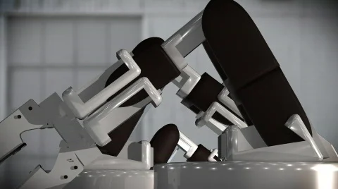 444 robot mechanical construction Stock Footage 583392