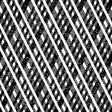 448 Seamless pattern with black and white intersecting bands Stock Illustration