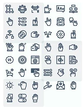 45 Bold Line Editable Retina Ready Vector Icons from Option Suite Illustrazione stock