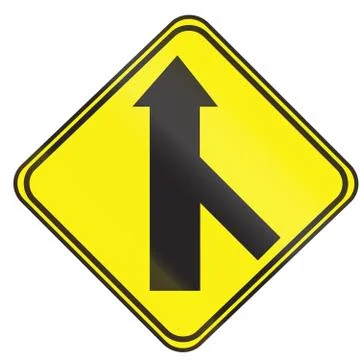 45 Degree 3 way Intersection Ahead In Uruguay イラスト素材