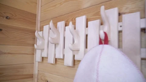 45 Nastya in the bathhouse Stock Footage 289103718