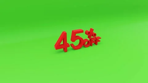45 percent off 3D rendering Video stock 153359406