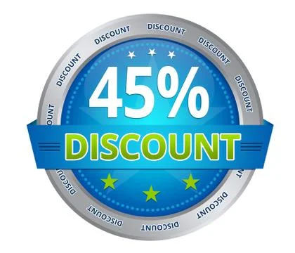 45 percent discount Stock Illustration