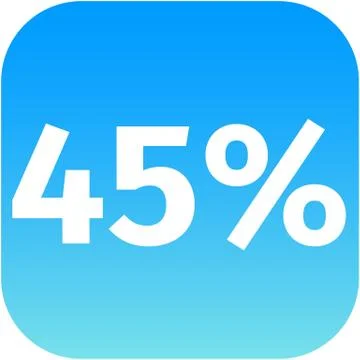 45 percent icon Stock-Illustration
