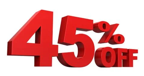45 Percent Off Stock Illustration