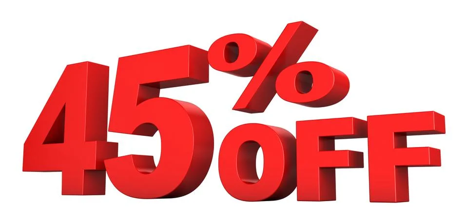45 Percent Off Stock Illustration