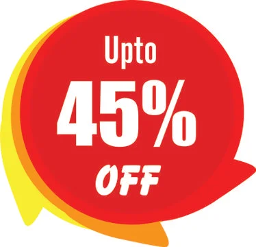 Up to 45 Percentage  Off Vector Graphic Stock Illustration