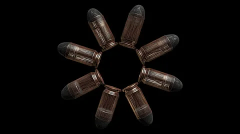 .45 Round circle animation 2  - wireframe 動画素材 24539578