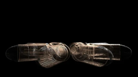 .45 Round circle animation  - wireframe 動画素材 24538720