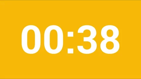 45 Second count clock time video animation vector design. Stock Footage 306814543