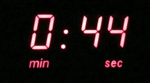 45 second Countdown Video stock 10595301
