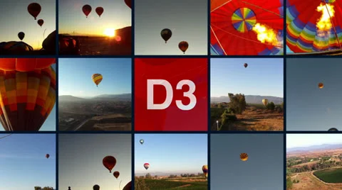 45 Spot HD VideoWall After Effects stock