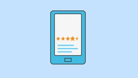 4.5 Star Rating Customer Feedback Concept Video stock 258877311