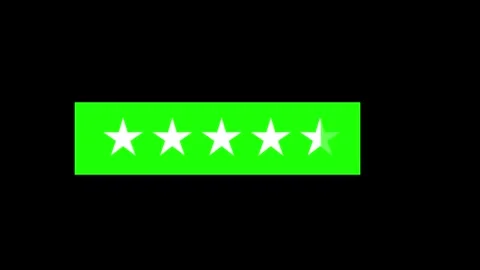 4.5 Star Rating Customer Feedback Concept icon animated video Stock Footage 307959294
