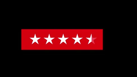 4.5 Star Rating Customer Feedback Concept icon animated video Stock Footage 307959297