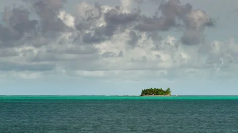 45 Timelapse, cloudscape. Paradise desert island. Philippines. Stock Footage 22871868