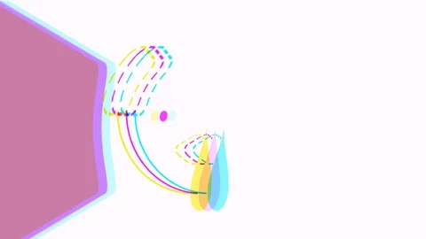 №45. Unusual time concept. Simple motion of vivid elements. 스톡 동영상 118307416