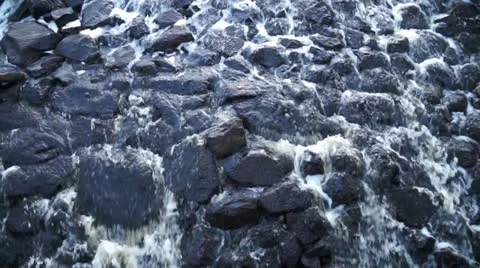 45 Water on Rocks Stock Footage 26251967