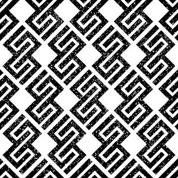 454 Seamless pattern with black geometric forms 库存插图