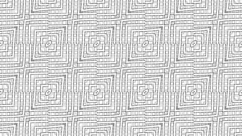 456 Kaleida 20 Dia Cross b&amp;amp;w edges Stock Footage 297650199