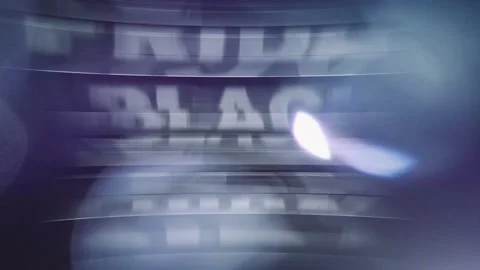 46 Animation Text Glass Reflect Effect Black Friday Stock Footage 133058346