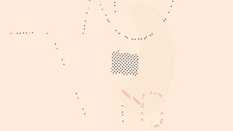 №46. Blinking dots on bright pink background. Data counting concept. 스톡 동영상 118381669