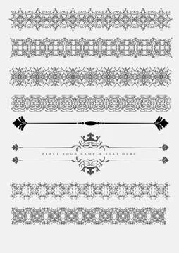 46 dividers Stock Illustration