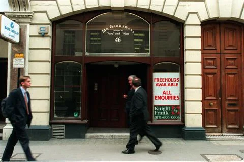 46 Gresham St Ec2. Mr Garraways Wine Bar. Where Common Councillors Had Their Hea Stock-Fotos